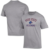 Men's Champion  Gray Boise State Broncos Alumni Logo T-Shirt
