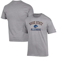 Men's Champion  Gray Boise State Broncos Alumni Logo T-Shirt