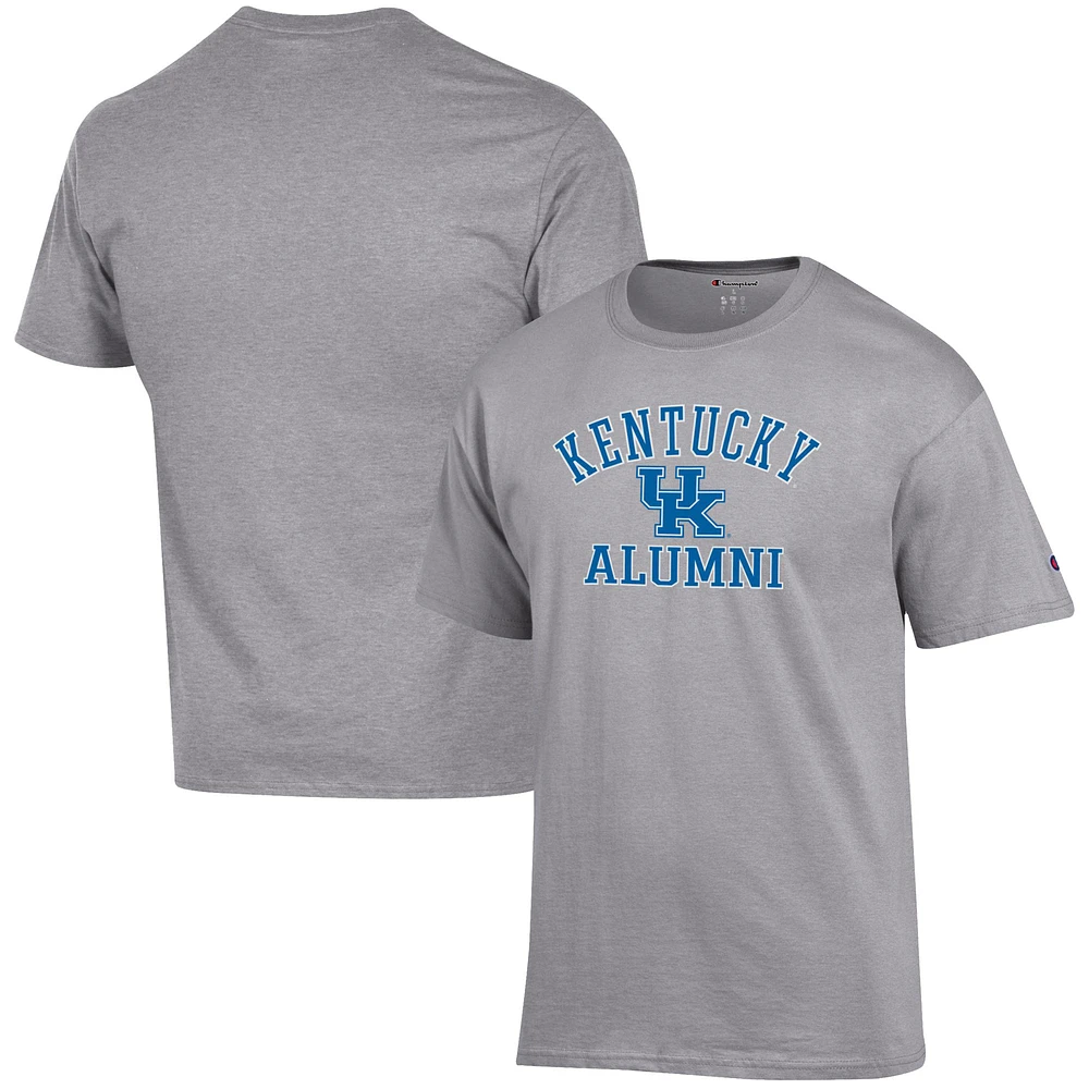 Men's Champion Gray Kentucky Wildcats Alumni Logo T-Shirt