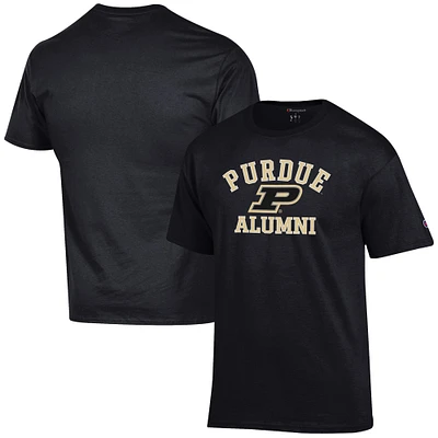 Men's Champion Black Purdue Boilermakers Alumni Logo T-Shirt
