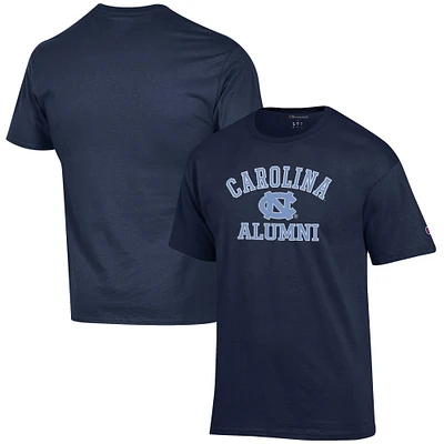 Men's Champion Navy North Carolina Tar Heels Alumni Logo T-Shirt