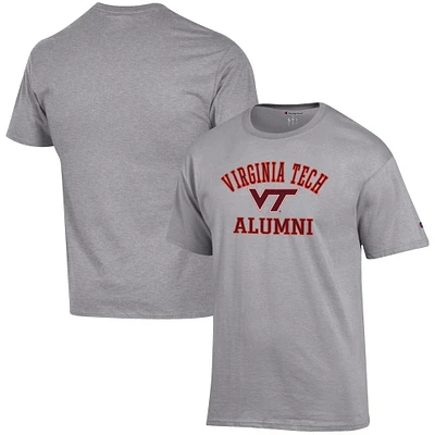 Men's Champion Gray Virginia Tech Hokies Alumni Logo T-Shirt