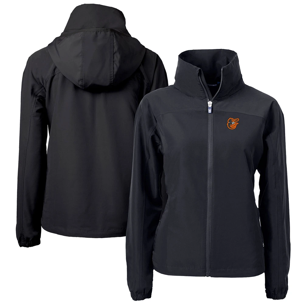 Women's Cutter & Buck Baltimore Orioles Charter Eco Recycled Full-Zip Jacket