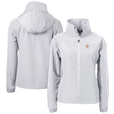 Women's Cutter & Buck Gray Houston Astros Charter Eco Recycled Full-Zip Jacket