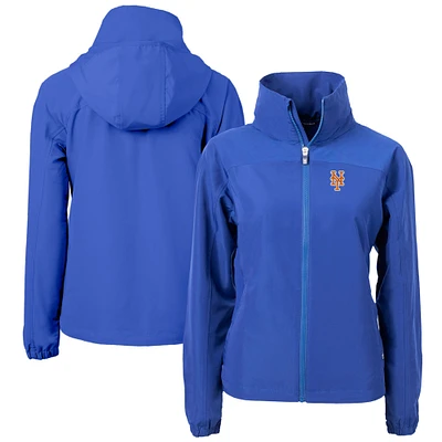 Women's Cutter & Buck New York Mets Charter Eco Recycled Full-Zip Jacket