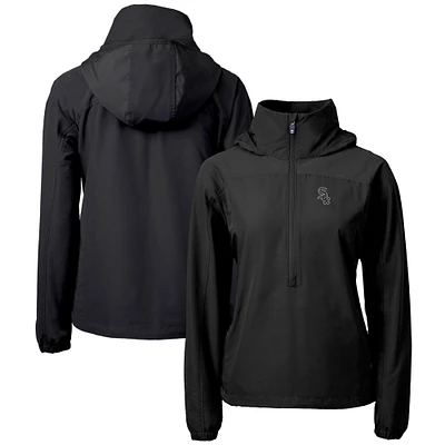 Women's Cutter & Buck Chicago White Sox Charter Eco Recycled Half-Zip Anorak Jacket
