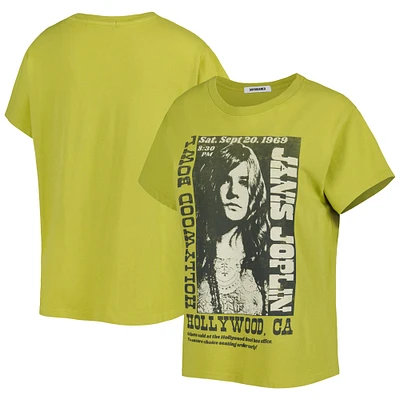 Women's Green Janis Joplin Graphic Tour T-Shirt