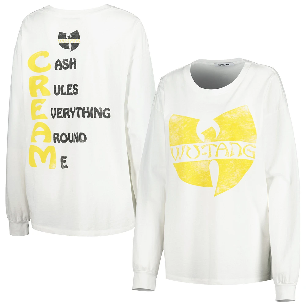 Women's White Wu-Tang Graphic Long Sleeve T-Shirt