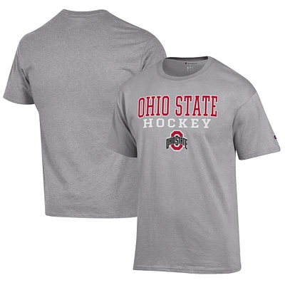 Men's Champion Ohio State Buckeyes Hockey Stack T-Shirt