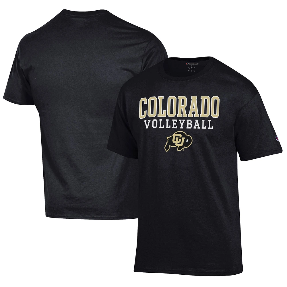 Men's Champion Colorado Buffaloes Volleyball Stack T-Shirt
