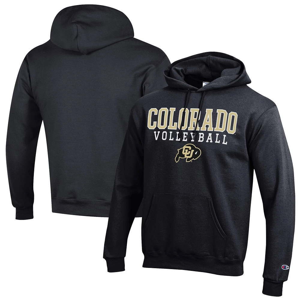 Men's Champion Colorado Buffaloes Volleyball Stack Pullover Hoodie