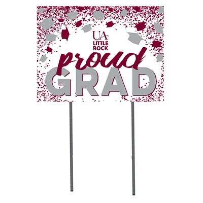 Arkansas Little Rock Trojans 18" x 24" Proud Grad Yard Sign