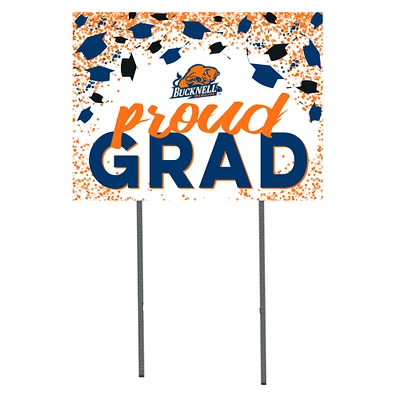 Bucknell Bison 18" x 24" Proud Grad Yard Sign