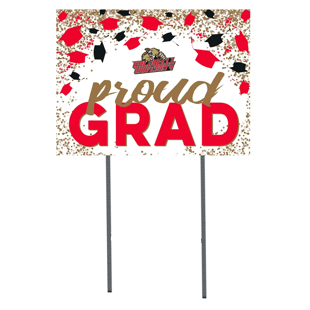 Caldwell Cougars 18" x 24" Proud Grad Yard Sign