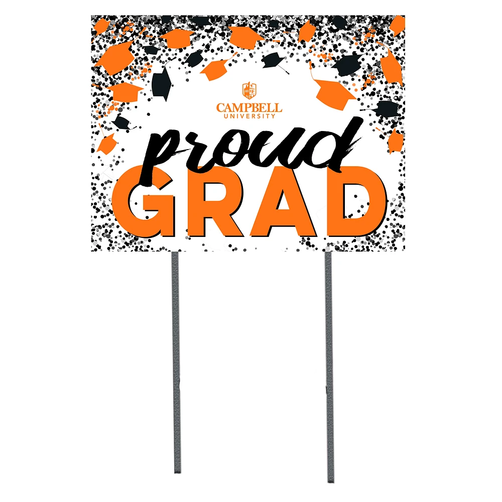 Campbell Fighting Camels 18" x 24" Proud Grad Yard Sign