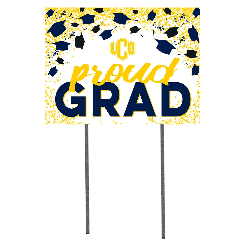 Central Oklahoma Bronchos 18" x 24" Proud Grad Yard Sign
