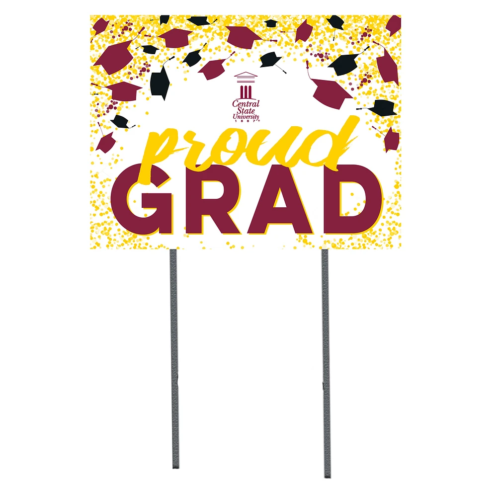 Central State Marauders 18" x 24" Proud Grad Yard Sign