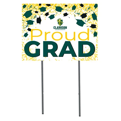 Clarkson Golden Knights 18" x 24" Proud Grad Yard Sign