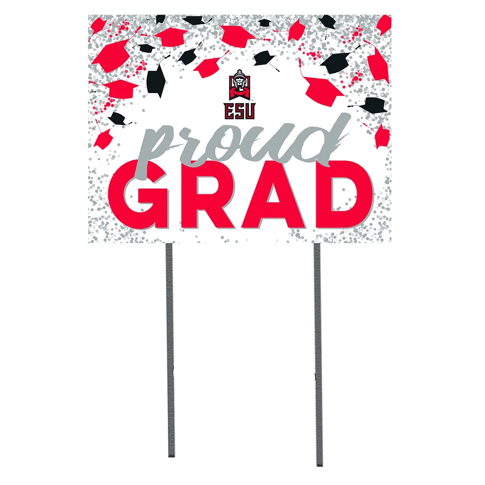 East Stroudsburg Warriors 18" x 24" Proud Grad Yard Sign