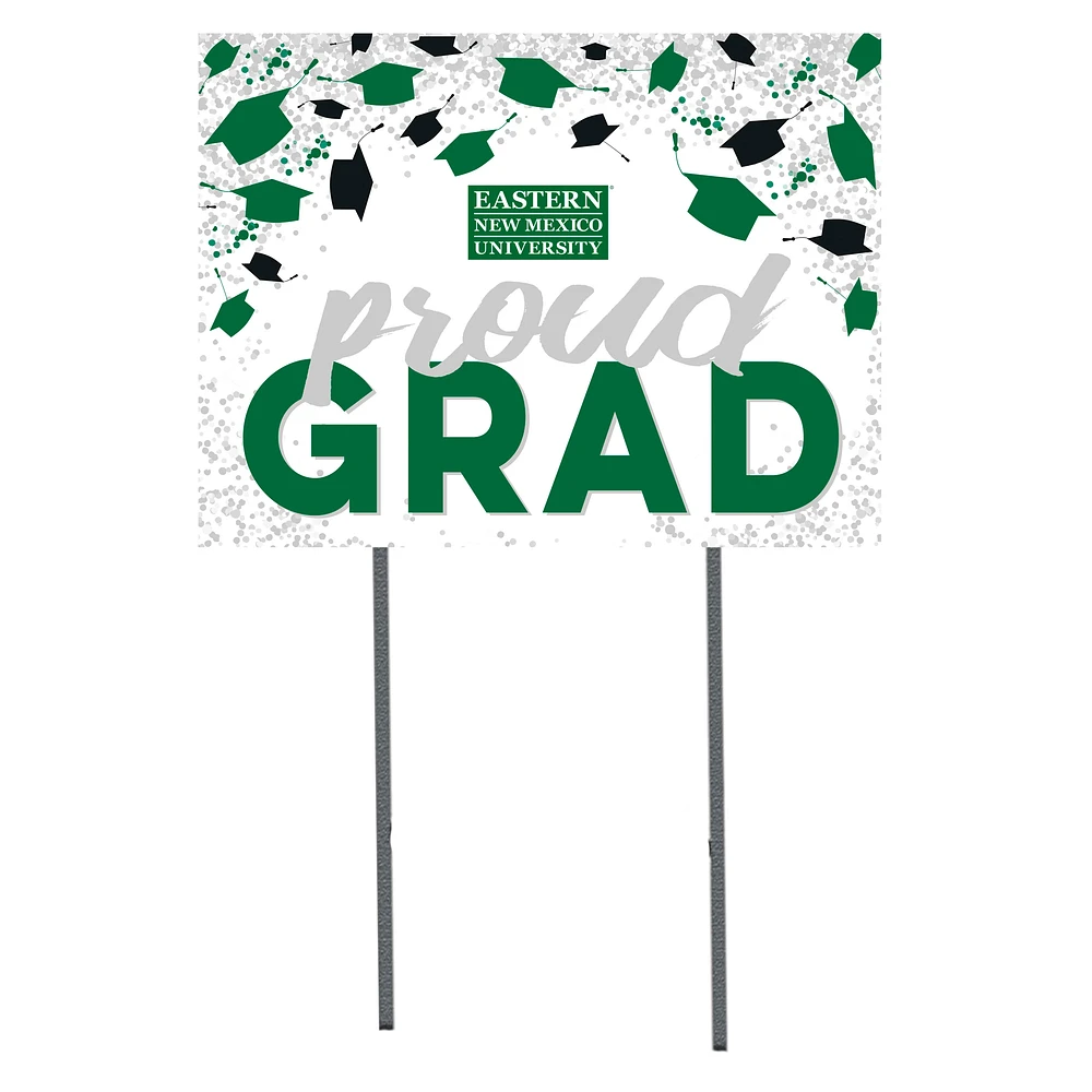 Eastern New Mexico Greyhounds 18" x 24" Proud Grad Yard Sign