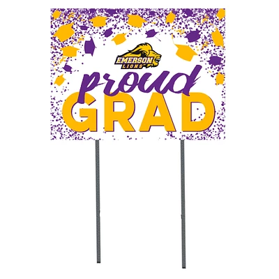 Emerson College Lions 18" x 24" Proud Grad Yard Sign