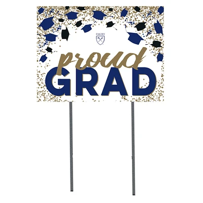 Emory Eagles 18" x 24" Proud Grad Yard Sign