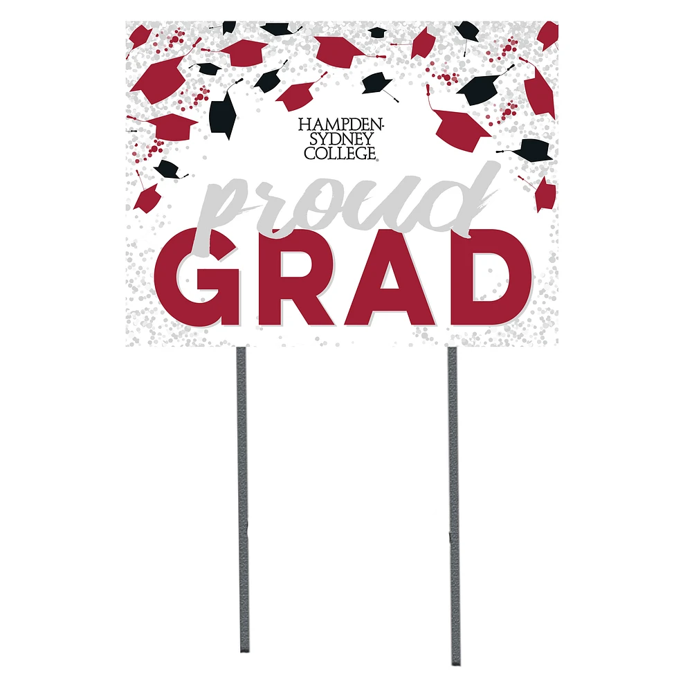 Hampden-Sydney College Tigers 18" x 24" Proud Grad Yard Sign