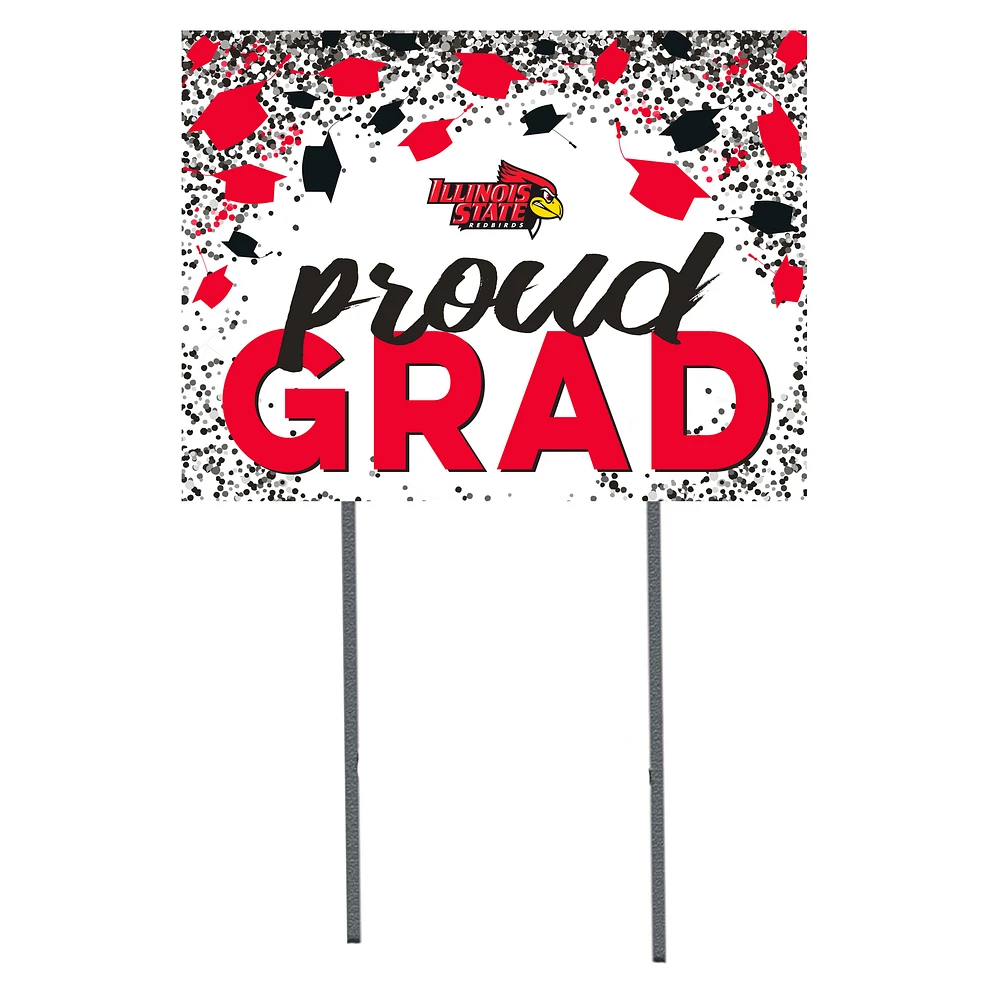 Illinois State Redbirds 18" x 24" Proud Grad Yard Sign