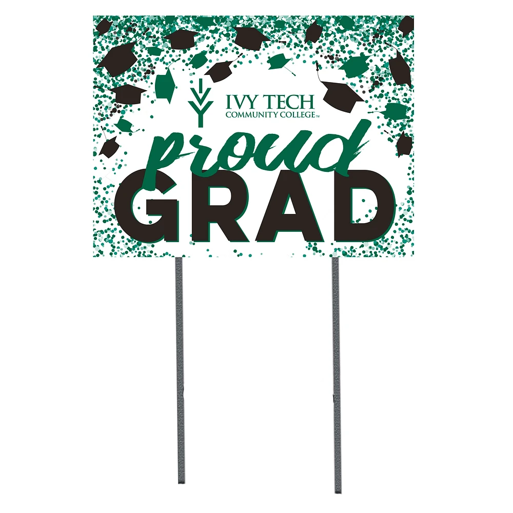 Ivy Tech Community College 18" x 24" Proud Grad Yard Sign