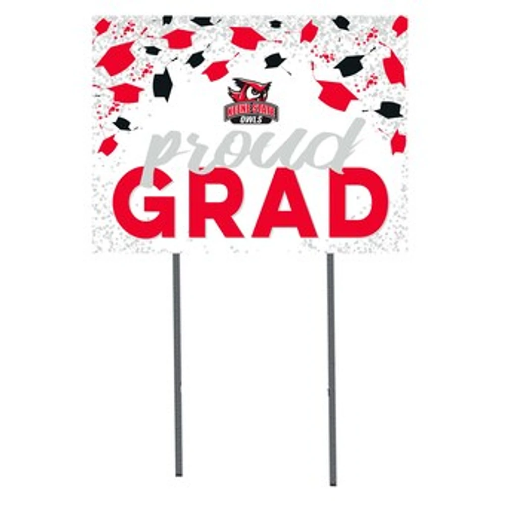 Keene State Owls 18" x 24" Proud Grad Yard Sign
