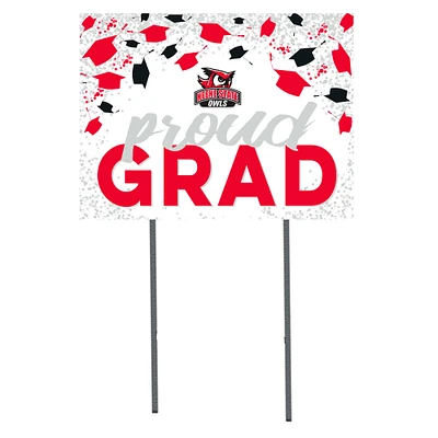 Keene State Owls 18" x 24" Proud Grad Yard Sign