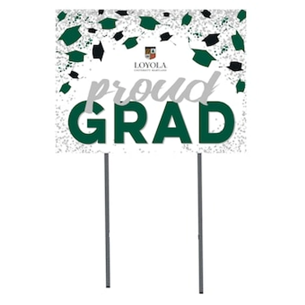 Loyola Greyhounds 18" x 24" Proud Grad Yard Sign