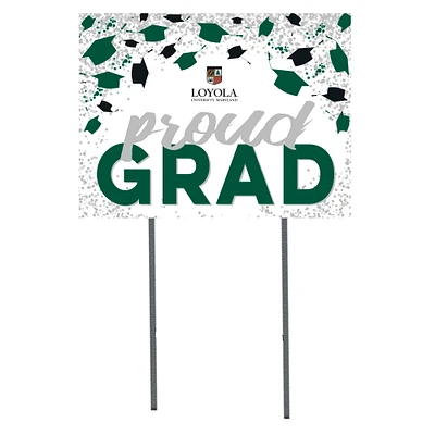 Loyola Greyhounds 18" x 24" Proud Grad Yard Sign