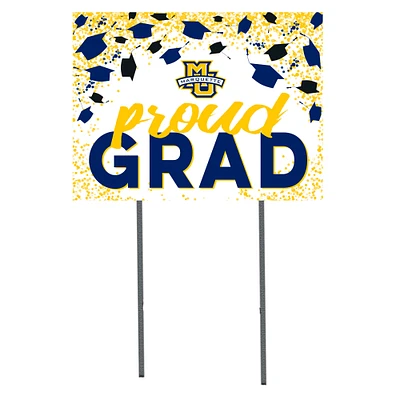 Marquette Golden Eagles 18" x 24" Proud Grad Yard Sign
