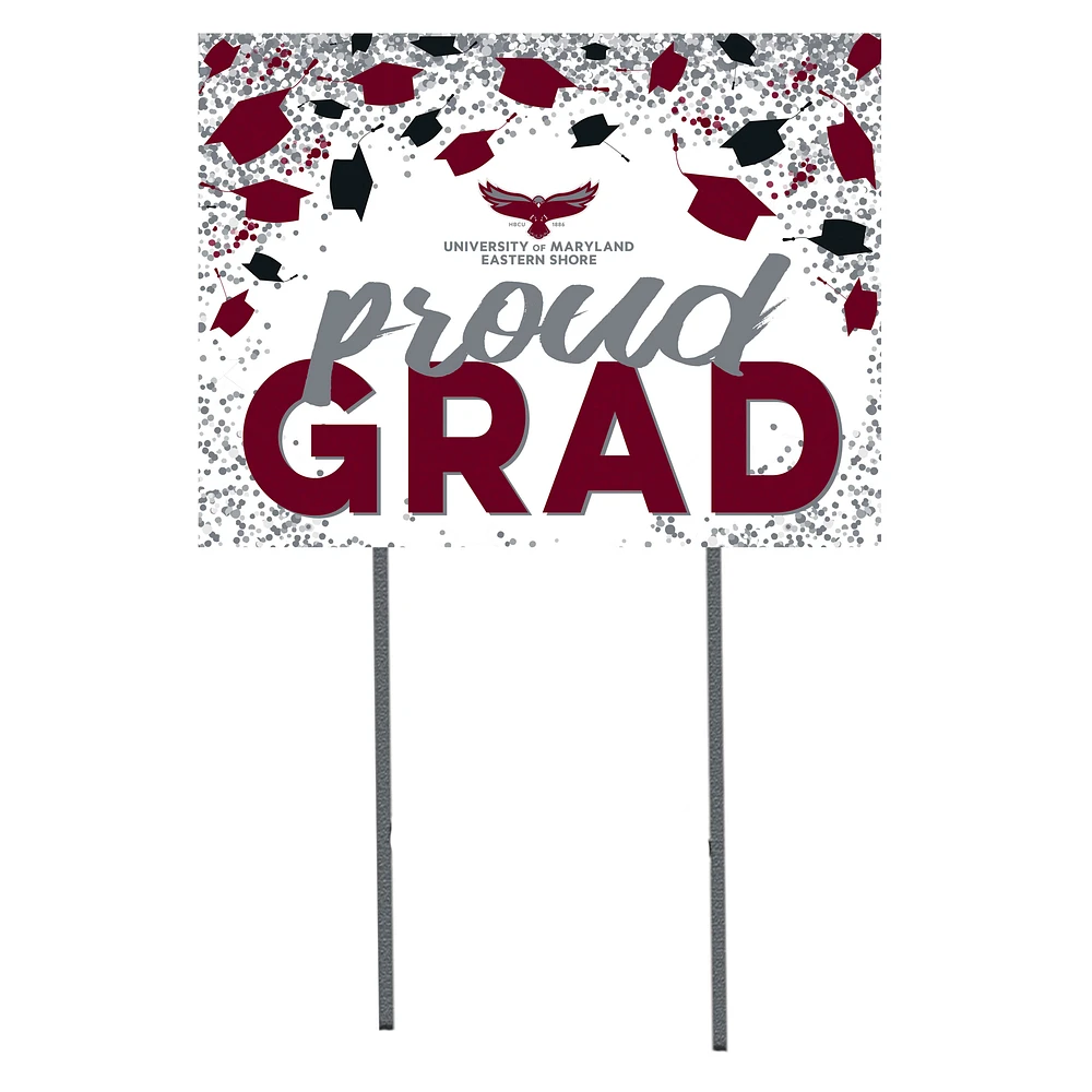 Maryland Eastern Shore Hawks 18" x 24" Proud Grad Yard Sign