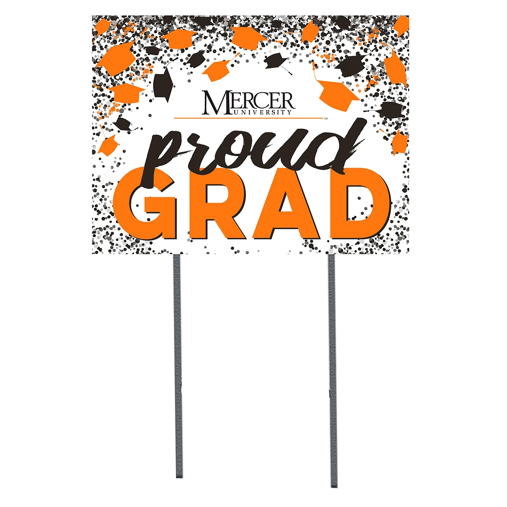 Mercer Bears 18" x 24" Proud Grad Yard Sign