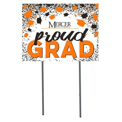 Mercer Bears 18" x 24" Proud Grad Yard Sign