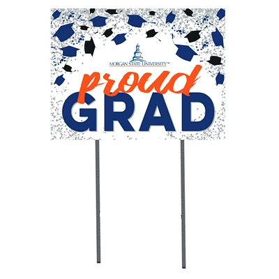 Morgan State Bears 18" x 24" Proud Grad Yard Sign