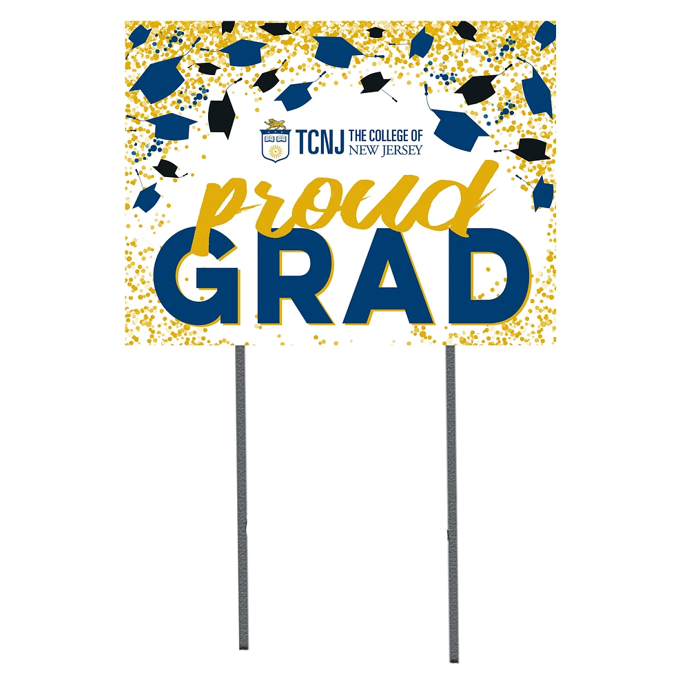 College of New Jersey Lions 18" x 24" Proud Grad Yard Sign