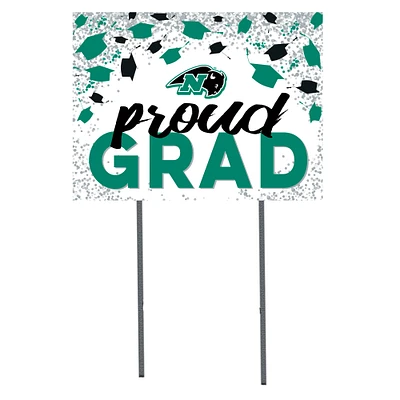 Nichols College Bison 18" x 24" Proud Grad Yard Sign