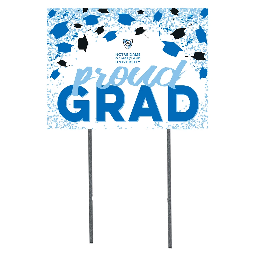Notre Dame of Maryland Gators 18" x 24" Proud Grad Yard Sign