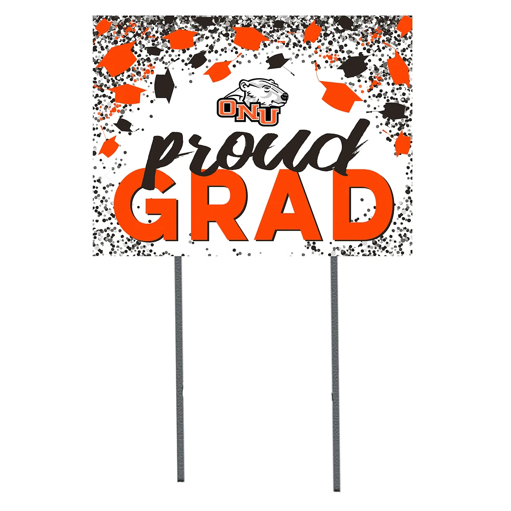 Ohio Northern Polar Bears 18" x 24" Proud Grad Yard Sign