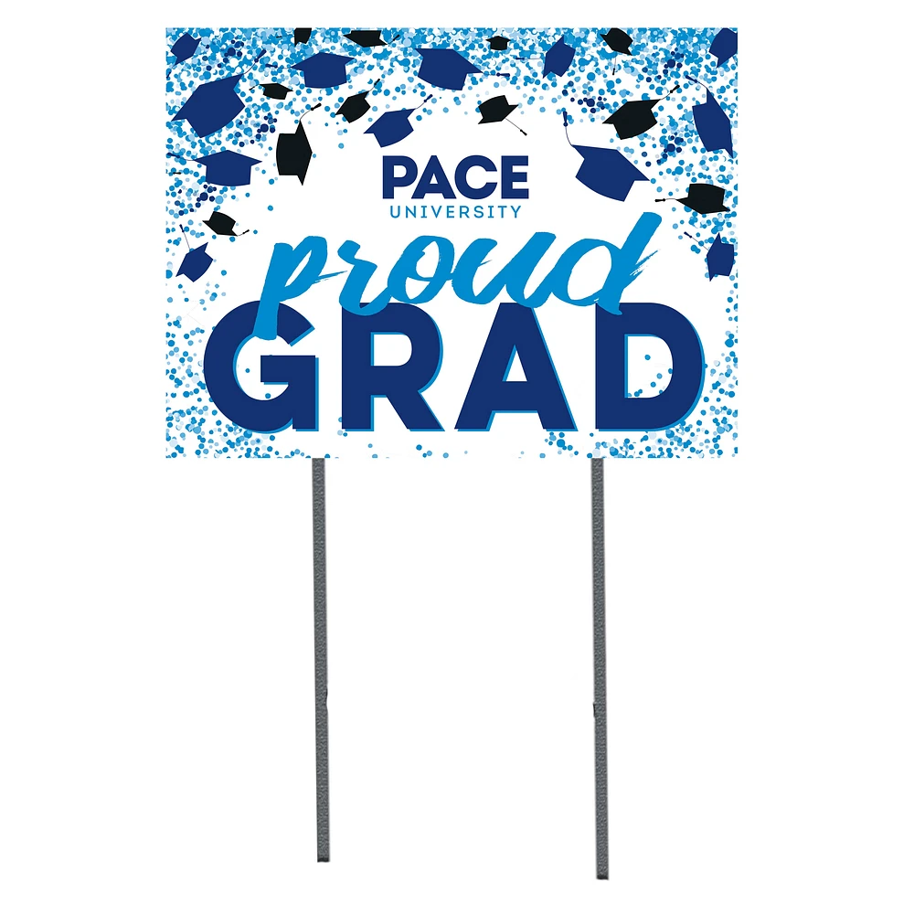 Pace University Setters 18" x 24" Proud Grad Yard Sign