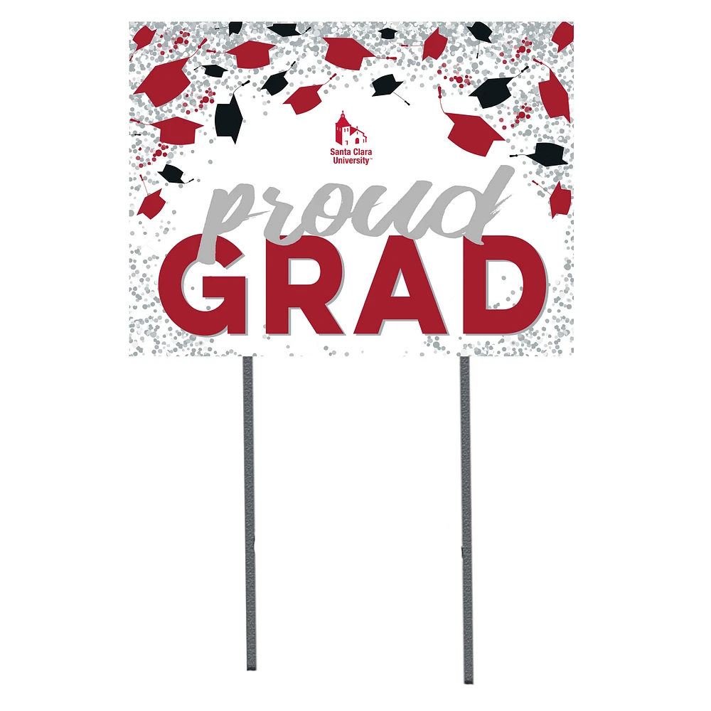 Santa Clara Broncos 18" x 24" Proud Grad Yard Sign