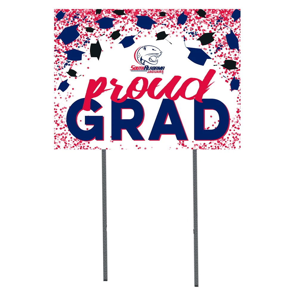South Alabama Jaguars 18" x 24" Proud Grad Yard Sign