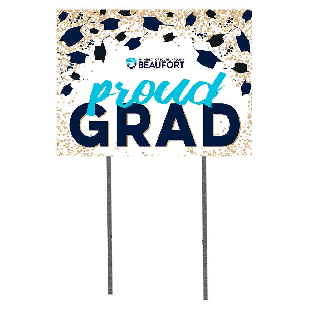 South Carolina Beaufort Sand Sharks 18" x 24" Proud Grad Yard Sign