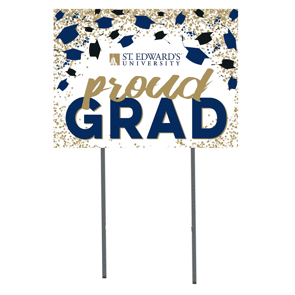 St. Edwards Hilltoppers 18" x 24" Proud Grad Yard Sign