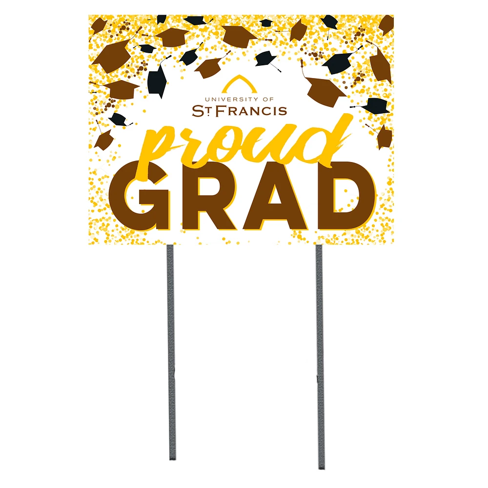 St. Francis Fighting Saints 18" x 24" Proud Grad Yard Sign