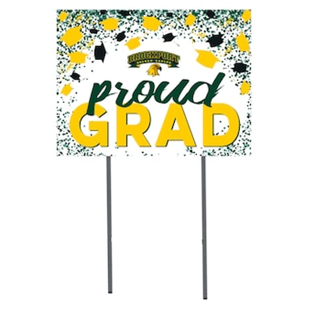 SUNY Brockport Golden Eagles 18" x 24" Proud Grad Yard Sign