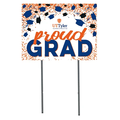 Texas Tyler Patriots 18" x 24" Proud Grad Yard Sign